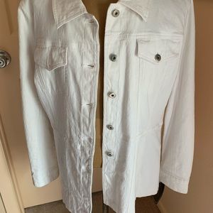 Women’s ATELIER XL WHITE Jeans jacket NWT